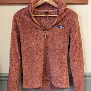 Patagonia Los Gatos Fleece 1/4 Zip Sweater in Clay Pink